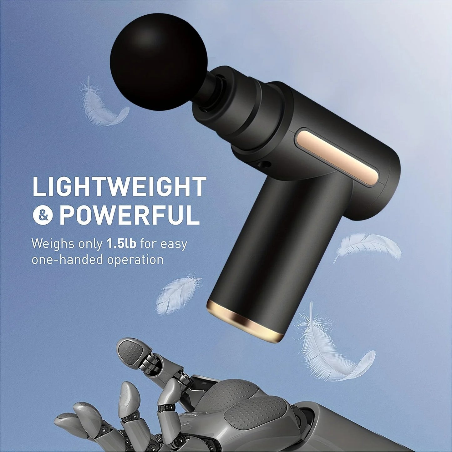Massage Gun For Deep Muscle Relaxation, Neck Massage, Electric Fitness Equipment, Noise Reduction, Unisex.