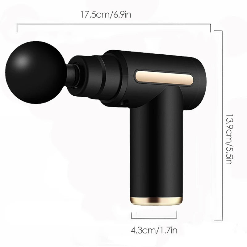 Massage Gun For Deep Muscle Relaxation, Neck Massage, Electric Fitness Equipment, Noise Reduction, Unisex.